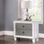 2-Drawers Nightstand Wooden Bedroom Furniture 1Pc