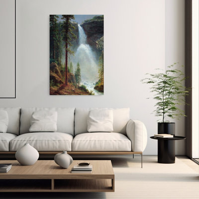Nevada Falls classique rustique serein serein arbre pin, paysage, impression d'art mural