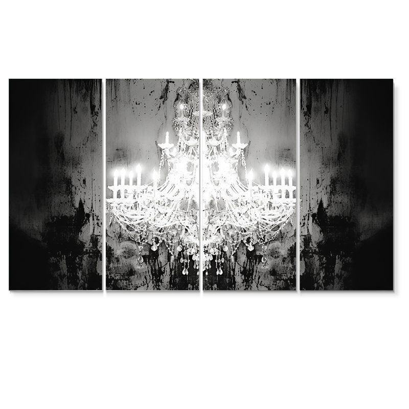 Elea - Ensemble de 4 lustres Glam, H 28 po x l 48 po