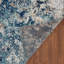 Tapis abstrait bleu / ivoire Thorold-1023004158