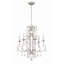 Lustre traditionnel à 6 lumières de style bougie avec détails en cristal Archivaldo