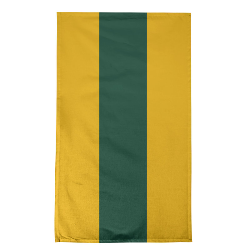 Anaheim Stripe Tea Towel Kitchen Towel, Cotton Twill, Harvest Gold/Forest Green/Harvest Gold