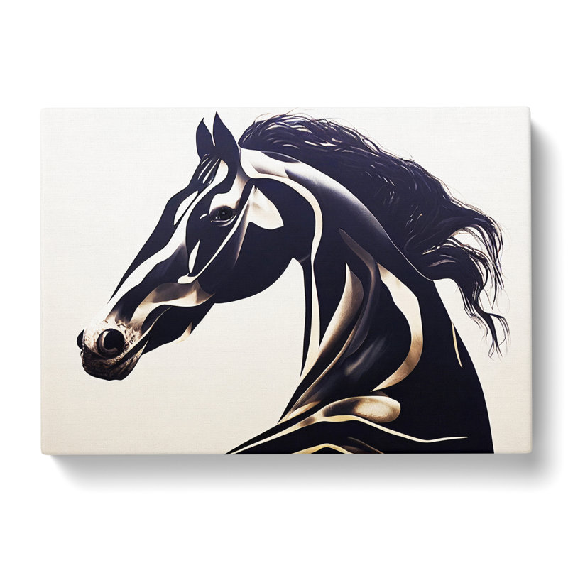 Striking Horse - Wrapped Canvas