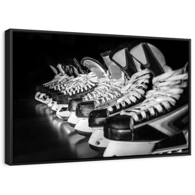 Ice Hockey Skates Canvas Print
