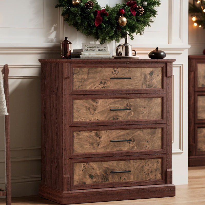 69.9cm W 4 - Drawer Chest of Drawers, Brown