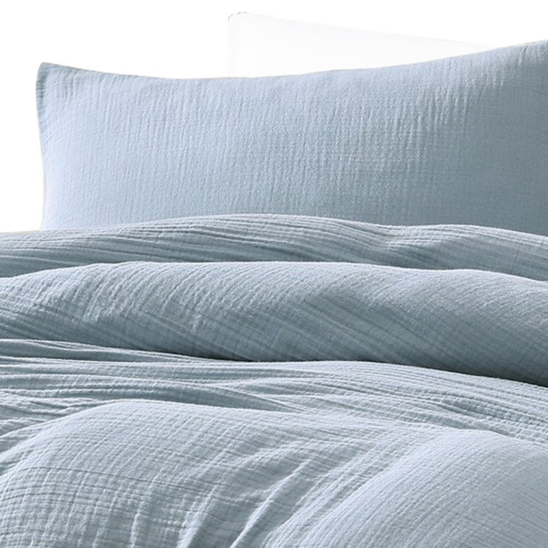  Microfiber 3 Piece Comforter, King Comforter + 2 King Shams, Blue
