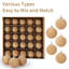 Ensemble de 25 boules de Noël floquées - texture velours rétro, décor de fêtes multifonctionnel