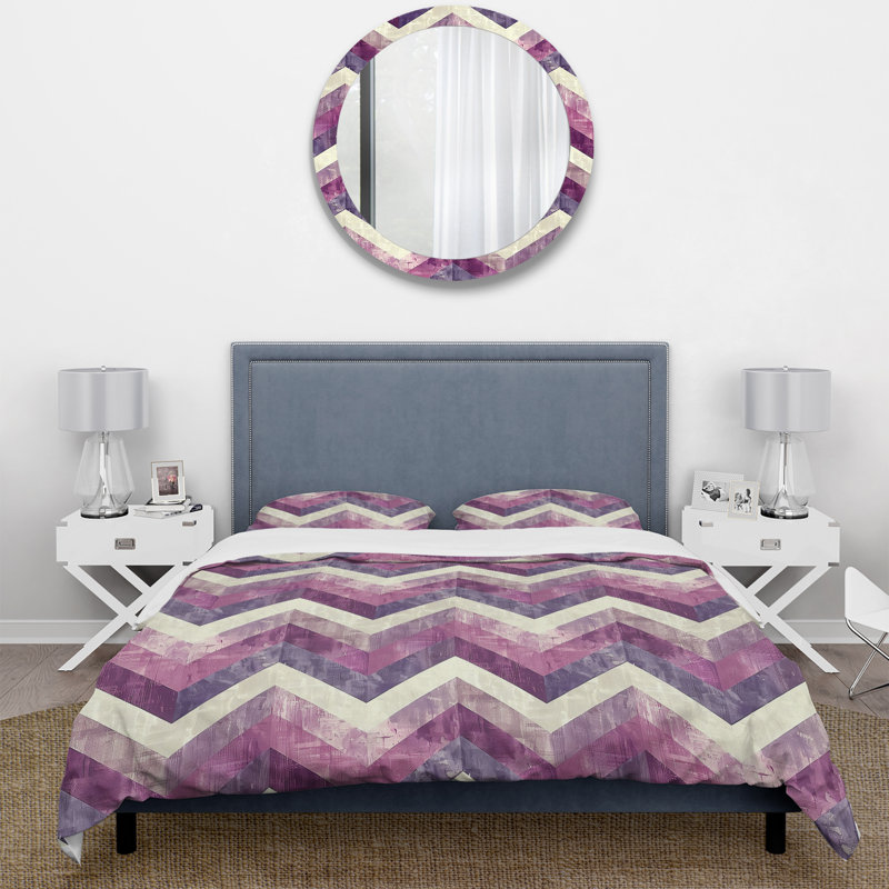 Ensemble de housse de couette Mid-Century, Housse de couette simple + 2 taies décoratives st