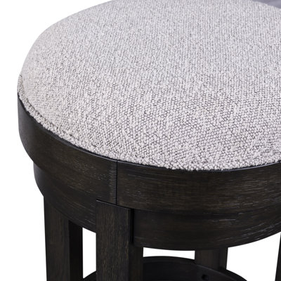 Weston Upholstered Swivel Console Stool