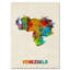 « venezuela aquarelle map », impression sur toile tendue-15720816