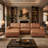 5 Piece Pu Leather Modular U-shape Couch With Two Ottomans-1943813004