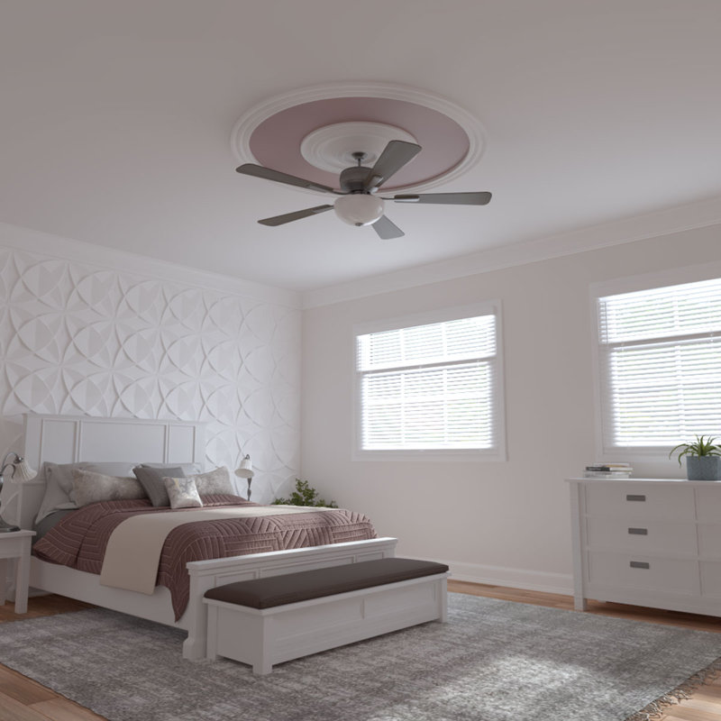 Ensemble d'anneaux de plafond traditionnel, Simple (1/4 d'un cercle complet), H 68 po x l 58 po