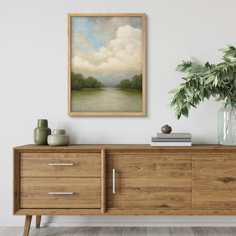 Reproduction de paysage encadrée pour la maison - 11 po x 14 po, Naturel, H 14 po x l 11 po