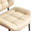 Chaises de salle à manger Mid-Century modernes avec dossier en grain de noyer, ensemble de 4 chaises de salle à manger en similicuir noir-513693480-513504654