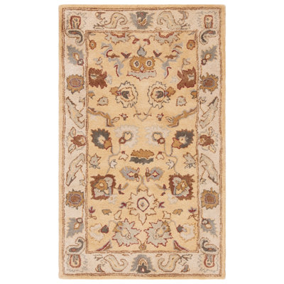 Bulwinder Hand Tufted Wool Oriental Rug