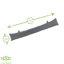 Nicola Spring - Herringbone Door Stop & Draught Excluder Set - Grey