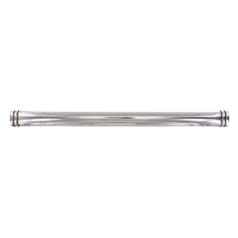 Poignée d’appareil 12" center to central Archimedes, Brun, Argent poli