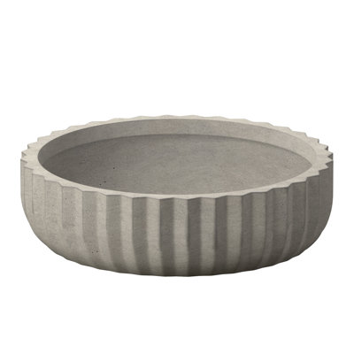 Large Concrete Round Planter / Pot With Drainage Holes