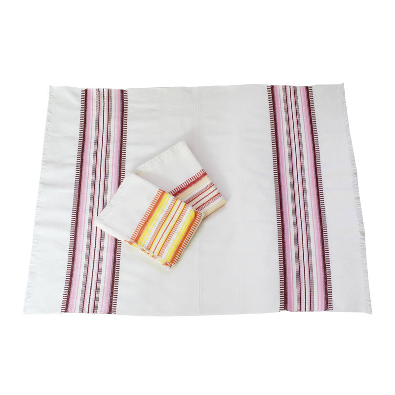 Linge à vaisselle, Rouge/blanc