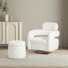 Bayville Swivel Chair With Round Storage Ottoman 2-Piece Set