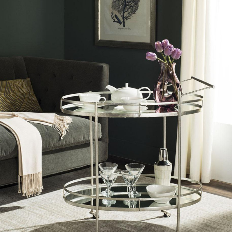 Levani Metal Bar Cart