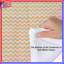 Édredon zigzag orange et blanc-130505098