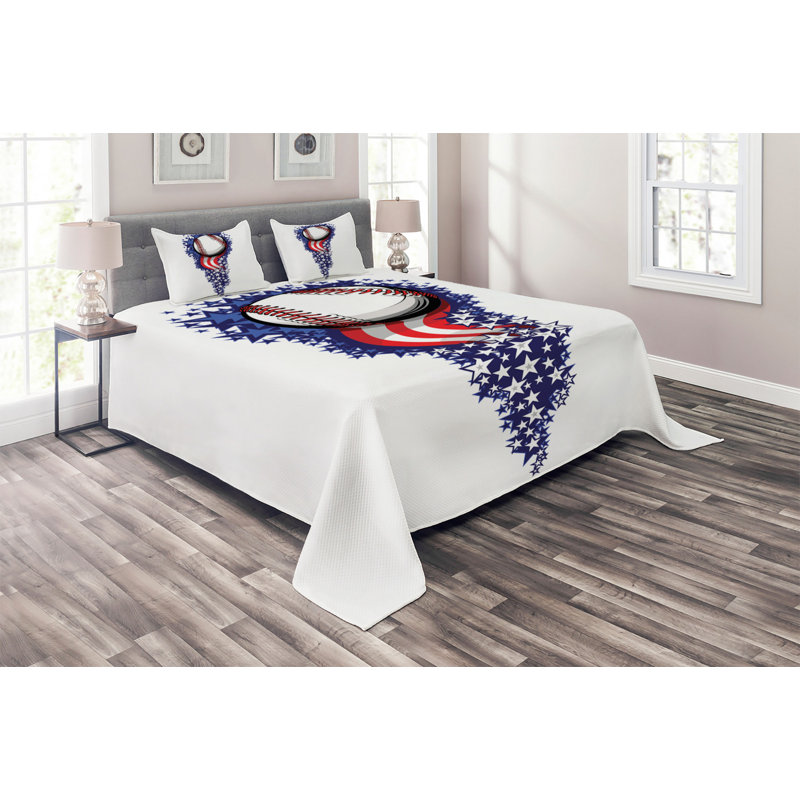 Modern & Contemporary Polyester Coverlet, King Bedspread + 2 Shams