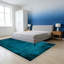 Tapis d'intérieur bleu marine lavable uni antidérapant-286168009