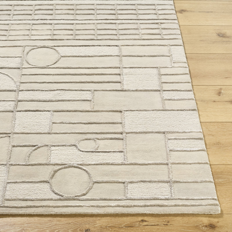 Transcendence Handmade Wool Geometric Area Rug, Rectangle 9' x 12'