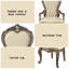 Chaise avec accoudoirs Latisha (ensemble de 2)