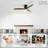 52 Inch Ceiling Fan With Light, 3 Light Solid Wood Blades,Remote Control,6-Speed Reversible DC Motor For Living Room,Bed Room,Dining Room-1783303209-1783303211