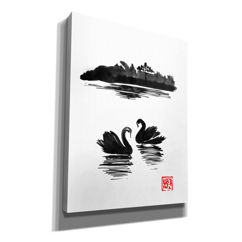 «Swan Island 02» par Pechane, H 16 po x l 12 po
