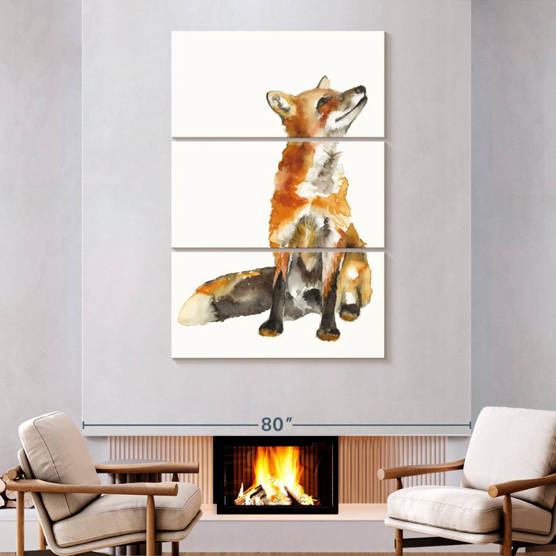 Brampt Sly Fox I, 74" H x 48" W