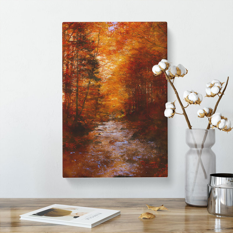The Woodland Stream - Wrapped Canvas, 60cm H x 40cm W x 3cm D