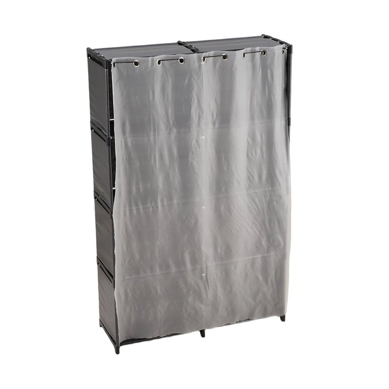 80cm Portable Wardrobe, Black