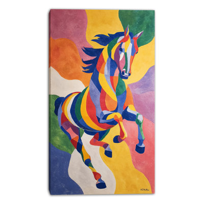 Art mural sur toile Prism Stallion