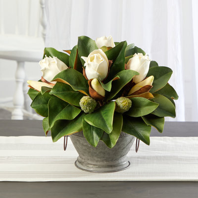 13 " H Faux Magnolia Plant