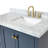 Cambridge Single Bathroom Vanity with Carrara Marble Top-88398673