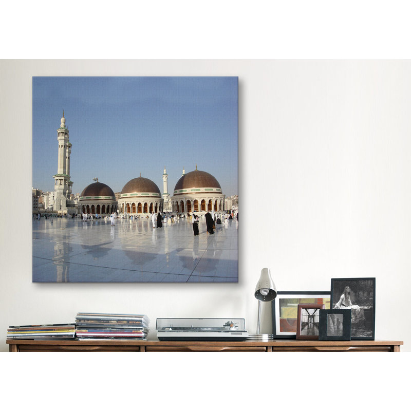 Impression sur toile, "La mosquée", H 12 po x l 12 po x P 0,75 po