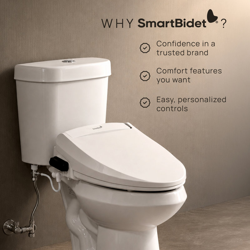 Toilet Seat Bidet, Elongated