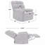 Le fauteuil inclinable gris sauge Granada