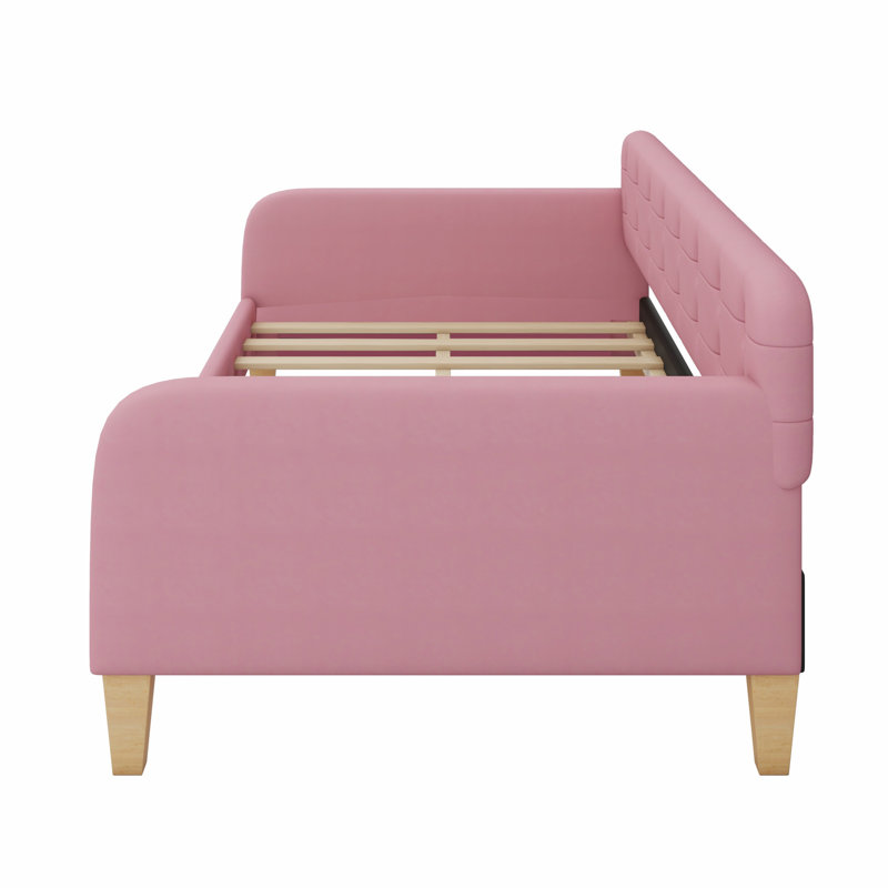 Upholstered Daybed With Support Legs