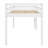 Sturdy Wooden Loft Bed with Ladder & Strong Slat Support-1663515511