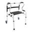 Fauteuil réglable réglable avec roulettes pliable