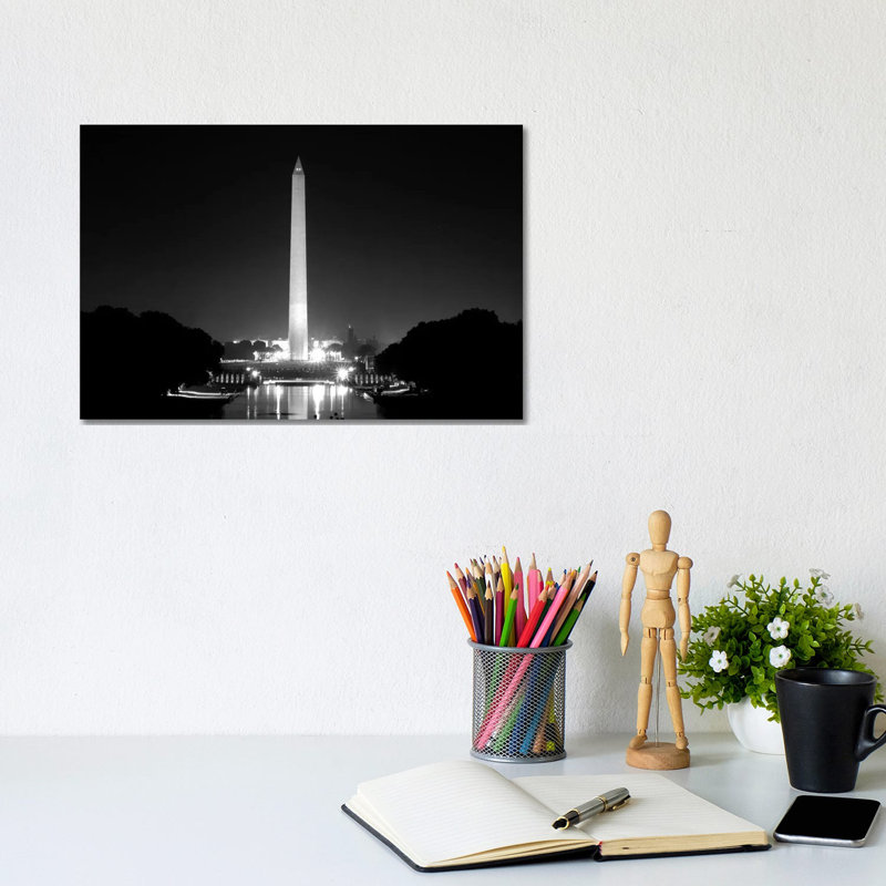 Washington Monument by Unknown Artist - Wrapped Canvas Print