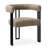 18" Seat Height Upholstered Tweed Dining Armchair-563109133