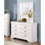 Commode blanche traditionnelle de style Louis Phillippe-1189545999