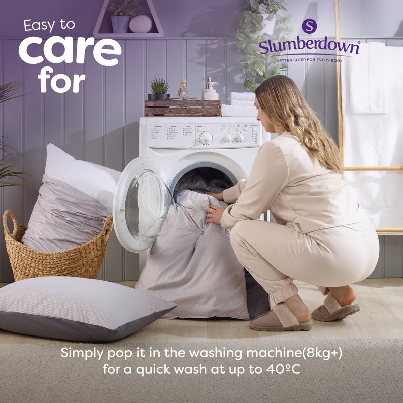 Slumberdown Coverless Comfort Embossed Waffle 4.5 Tog Duvet, Double