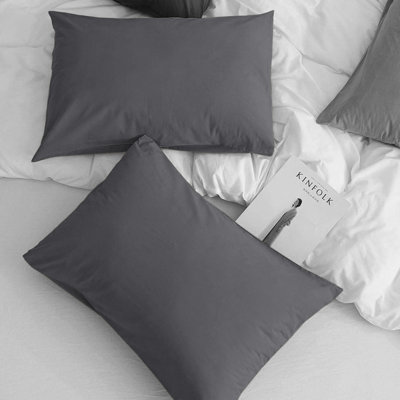 Aspire Homeware Super Soft & Breathable Microfiber Dyed Pillowcase (Pack Of 2)