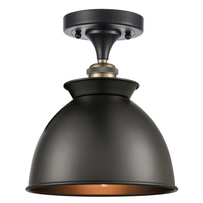 Plafonnier semi-encastré 1 lumière 8,5 po Erastus
